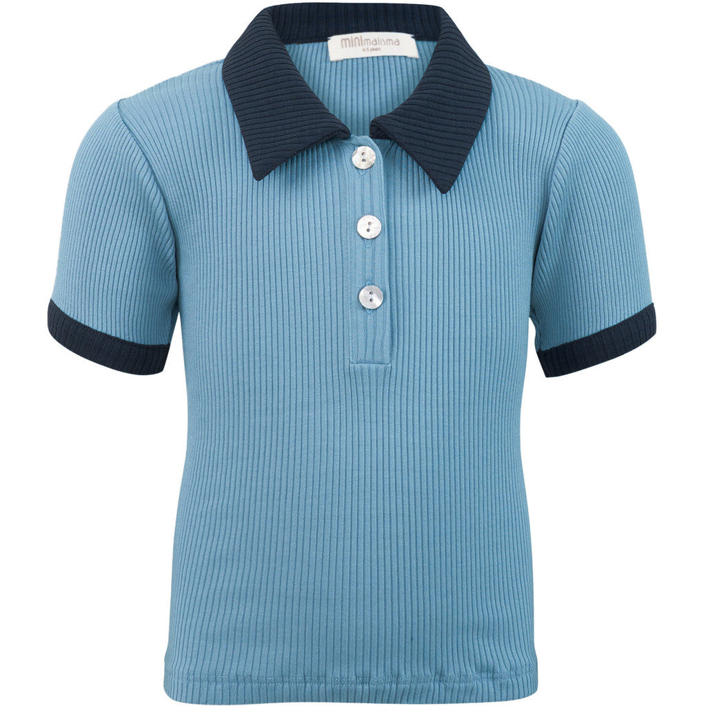 minimalisma Bolero 6-12Y Blouse for kids Aquarelle with Dark Blue