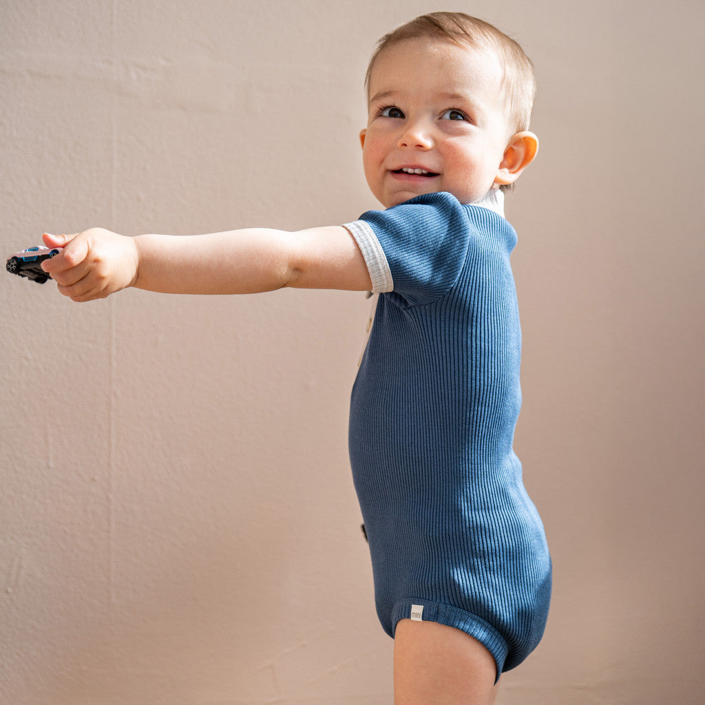 minimalisma Bolo Body Fjord Blue with Ecru