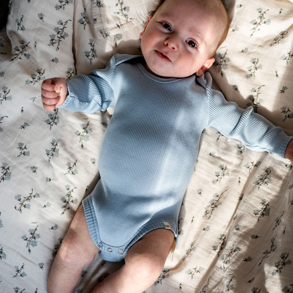 minimalisma Bono - Baby silk long sleeve bodysuit Body Clearwater