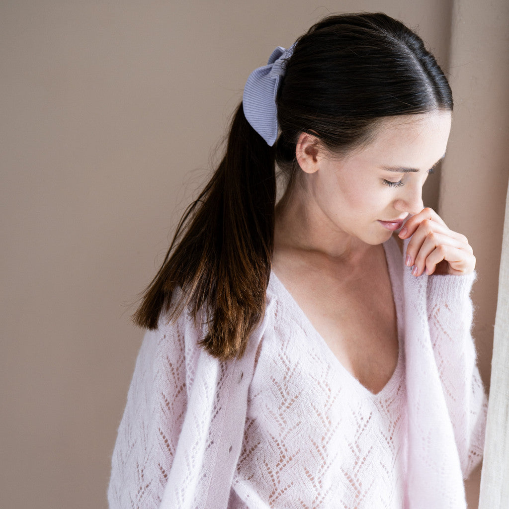 minimalisma Bow Bib / Hairband / Acc Mauve