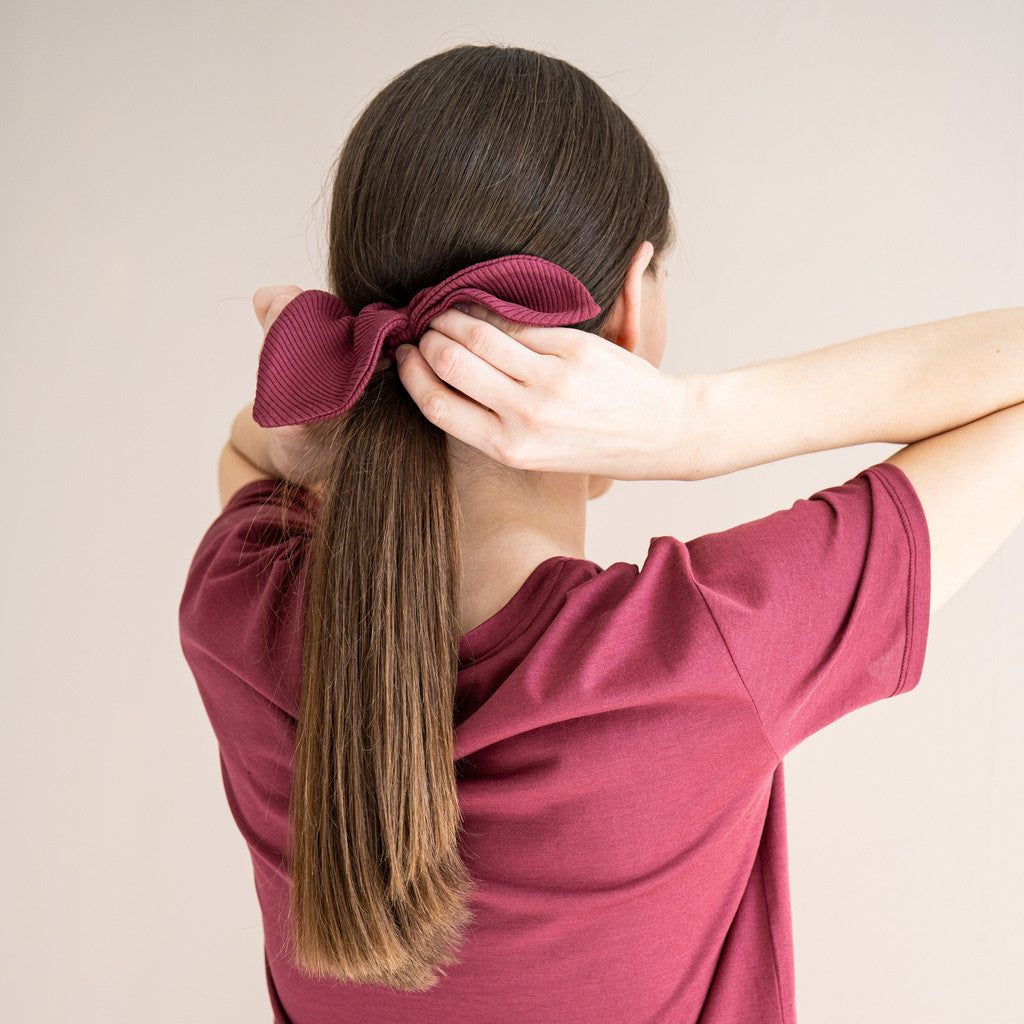 minimalisma Bow Bib / Hairband / Acc Pomegranate