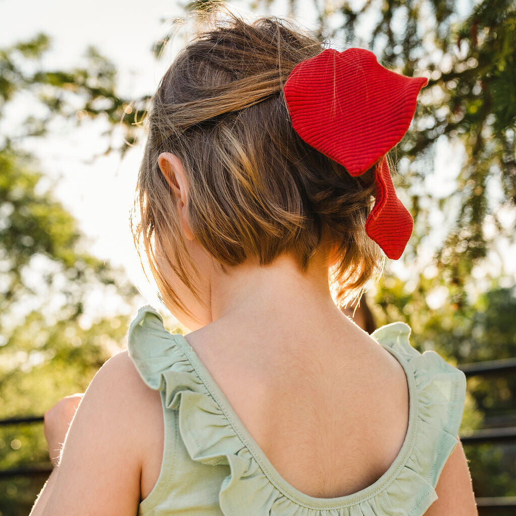 minimalisma Bow Bib / Hairband / Acc Poppy Red