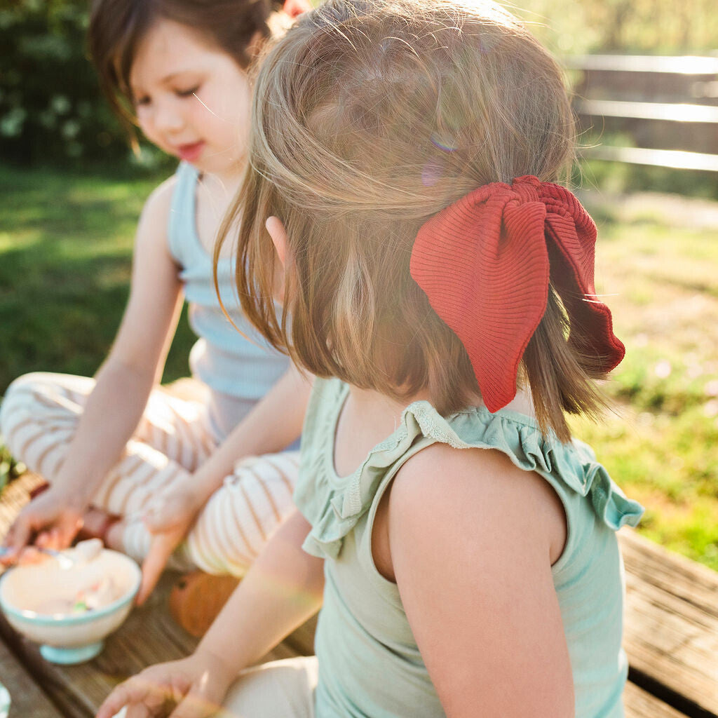 minimalisma Bow Bib / Hairband / Acc Poppy Red