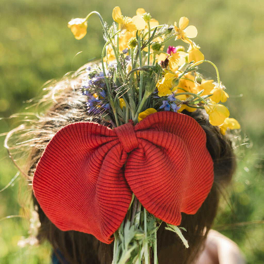 minimalisma Bow Bib / Hairband / Acc Poppy Red