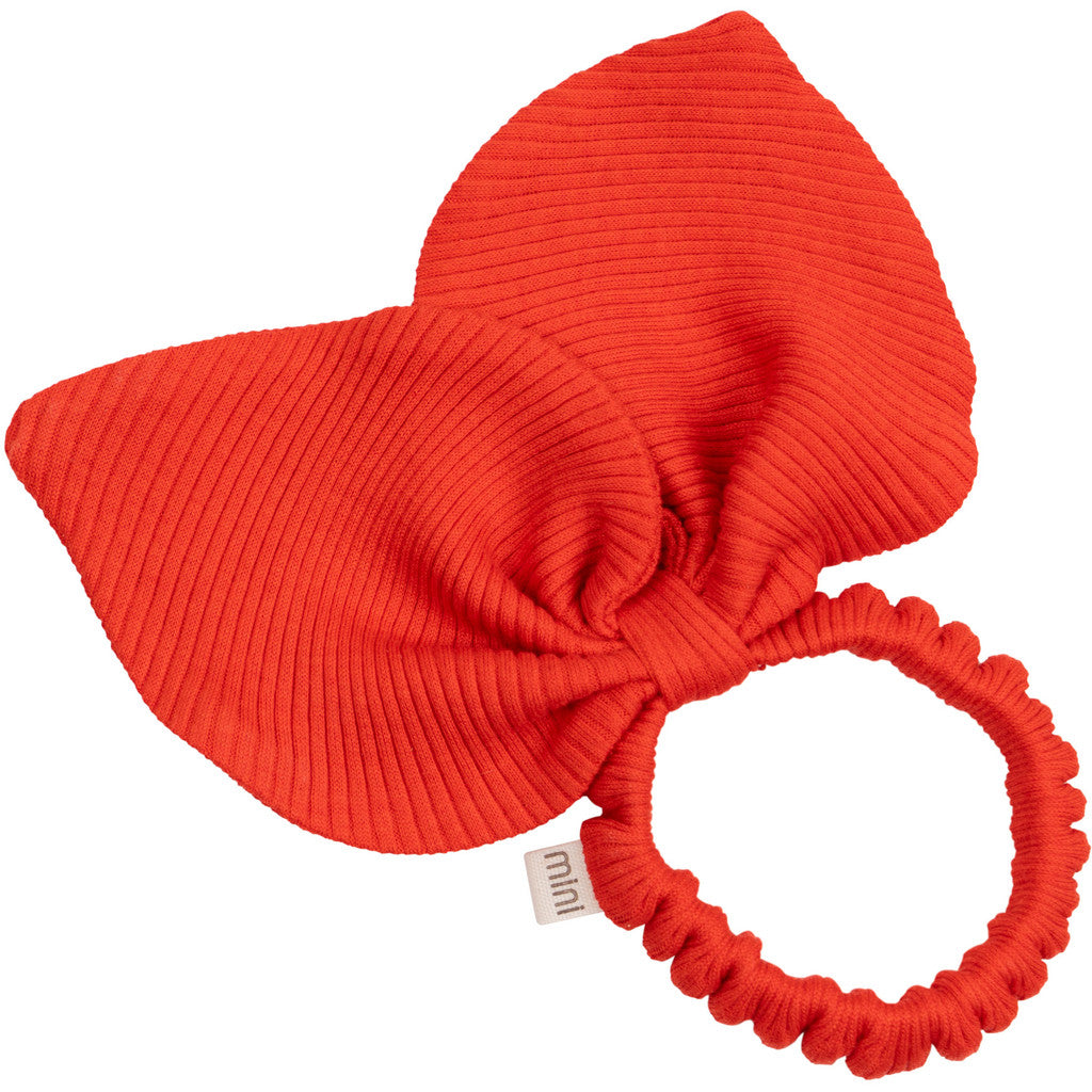 minimalisma Bow - Silk hair scrunchy Bib / Hairband / Acc Red