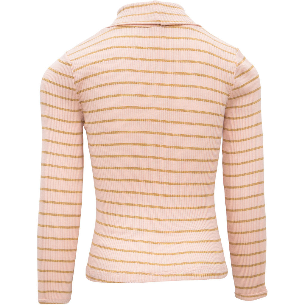 minimalisma Bui - Children's silk long sleeve turtleneck Turtleneck Sweet Olive Stripes