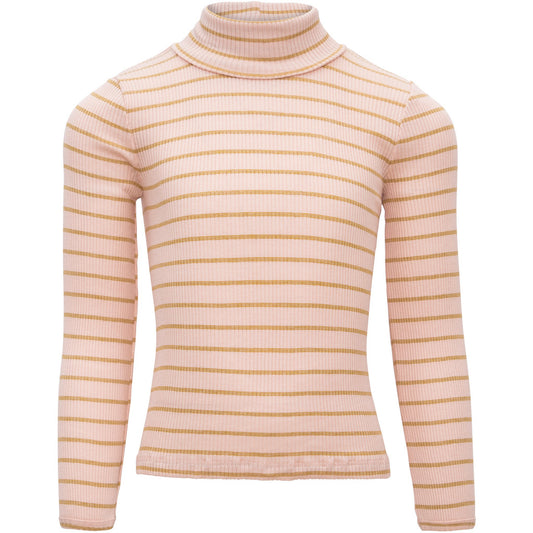 minimalisma Bui - Children's silk long sleeve turtleneck Turtleneck Sweet Olive Stripes