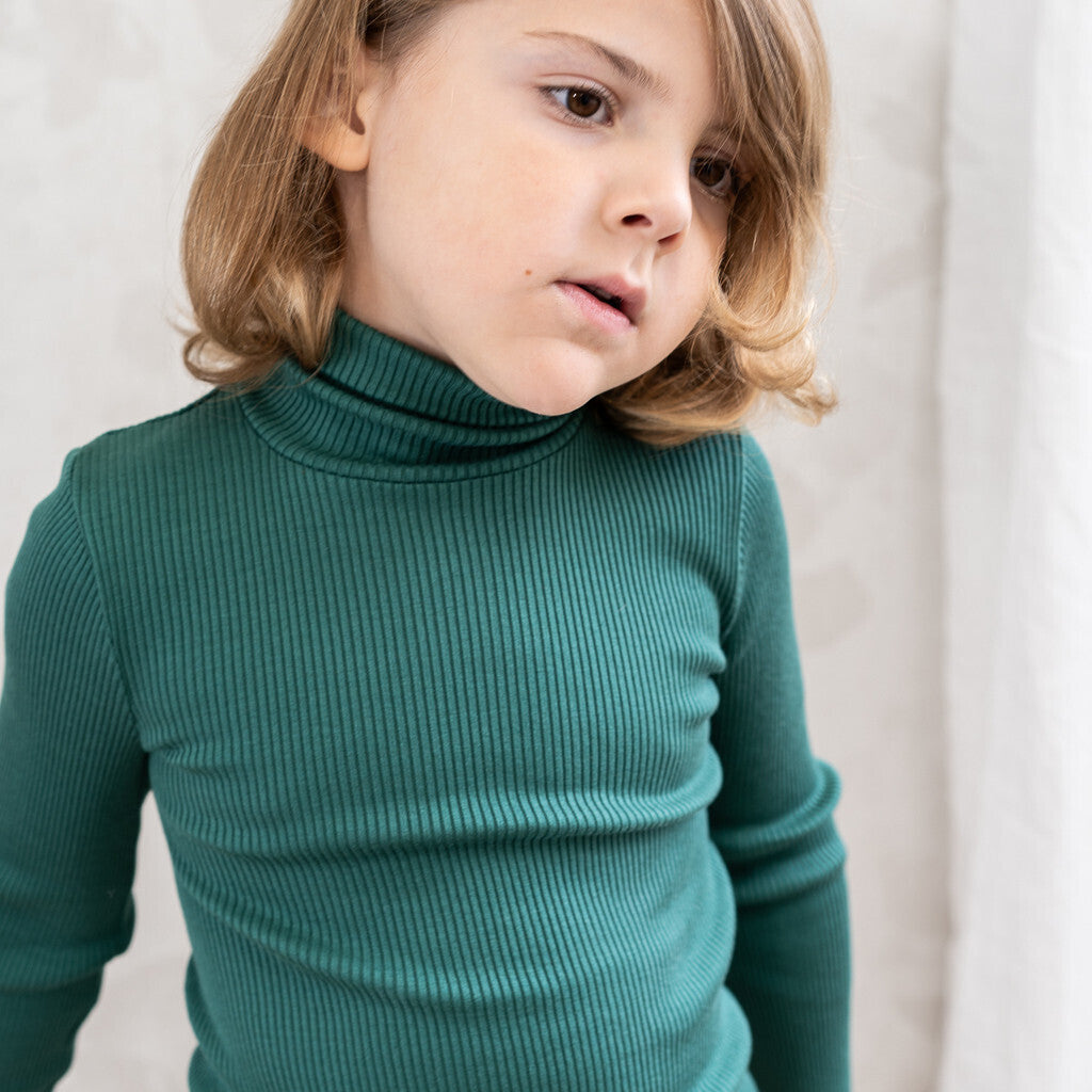 minimalisma Bui 2-6Y Turtleneck Emerald