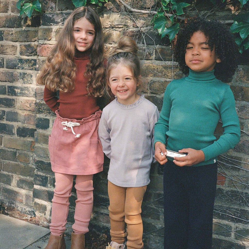 minimalisma Bui 2-6Y Turtleneck Hibiscus