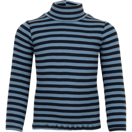 minimalisma Bui 2-6Y Turtleneck Steel Stripes