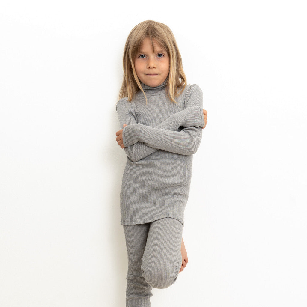 minimalisma Bui 6-14Y Turtleneck Grey Melange