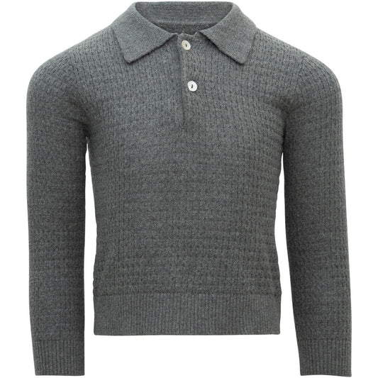 minimalisma Dali - Children's organic cotton long sleeve top Blouse for kids Dark Grey Melange