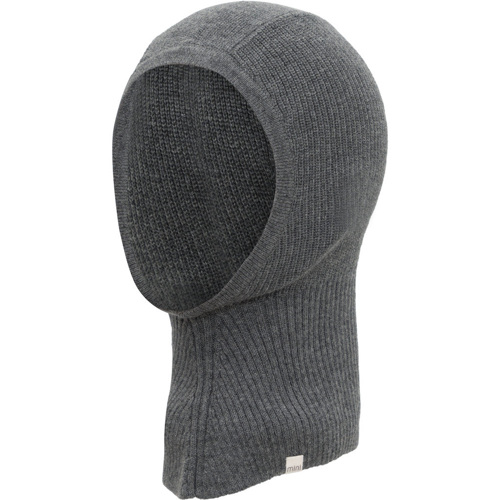 minimalisma Dante - Children's organic cotton balaclava Hat / Bonnet Dark Grey Melange