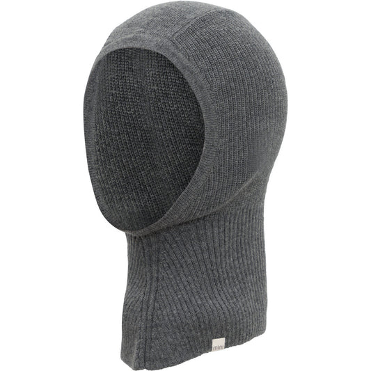 minimalisma Dante - Children's organic cotton balaclava Hat / Bonnet Dark Grey Melange