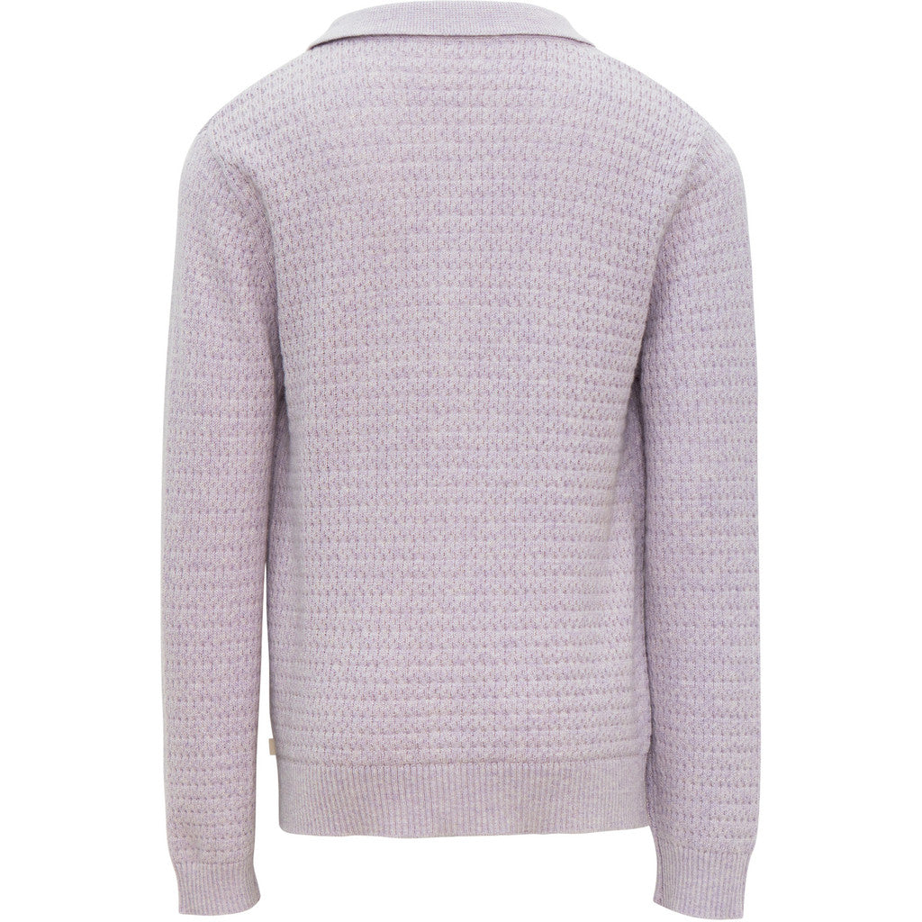 minimalisma Dolly - Children's organic cotton/wool cardigan Blouse for kids Lilac