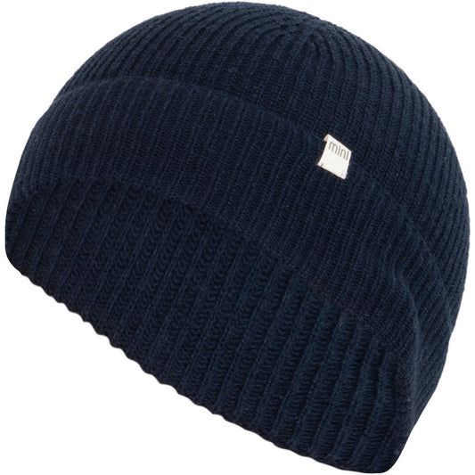 minimalisma Dome - Children's organic cotton beanie Hat / Bonnet Dark Blue