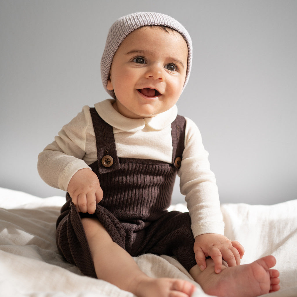 minimalisma Dome - Children's organic cotton beanie Hat / Bonnet Lilac