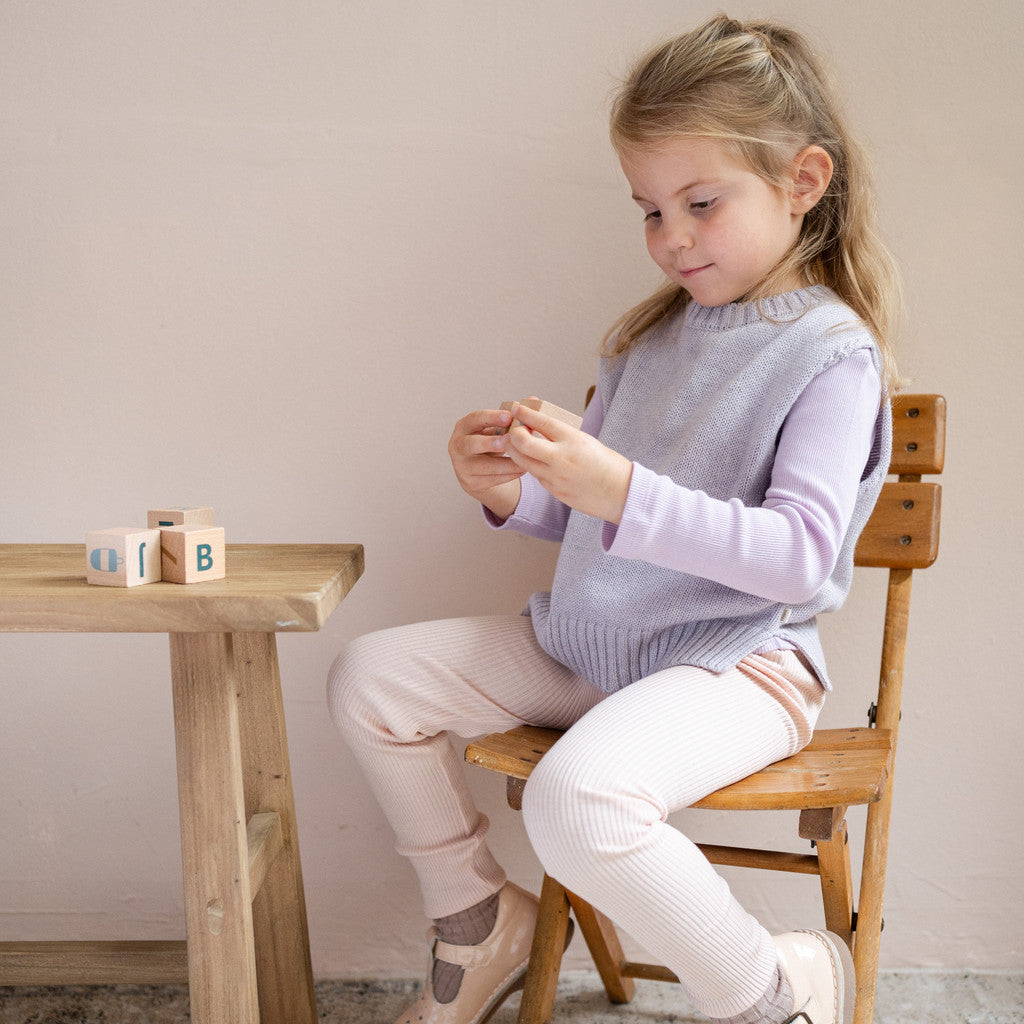 minimalisma Dora - Children's organic cotton pullunder Blouse for kids Lilac