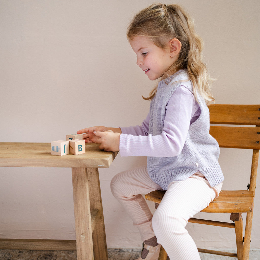 minimalisma Dora - Children's organic cotton pullunder Blouse for kids Lilac
