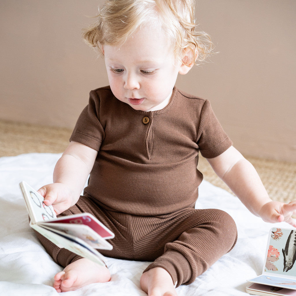 minimalisma Fame Leggings / pants for babies Truffle