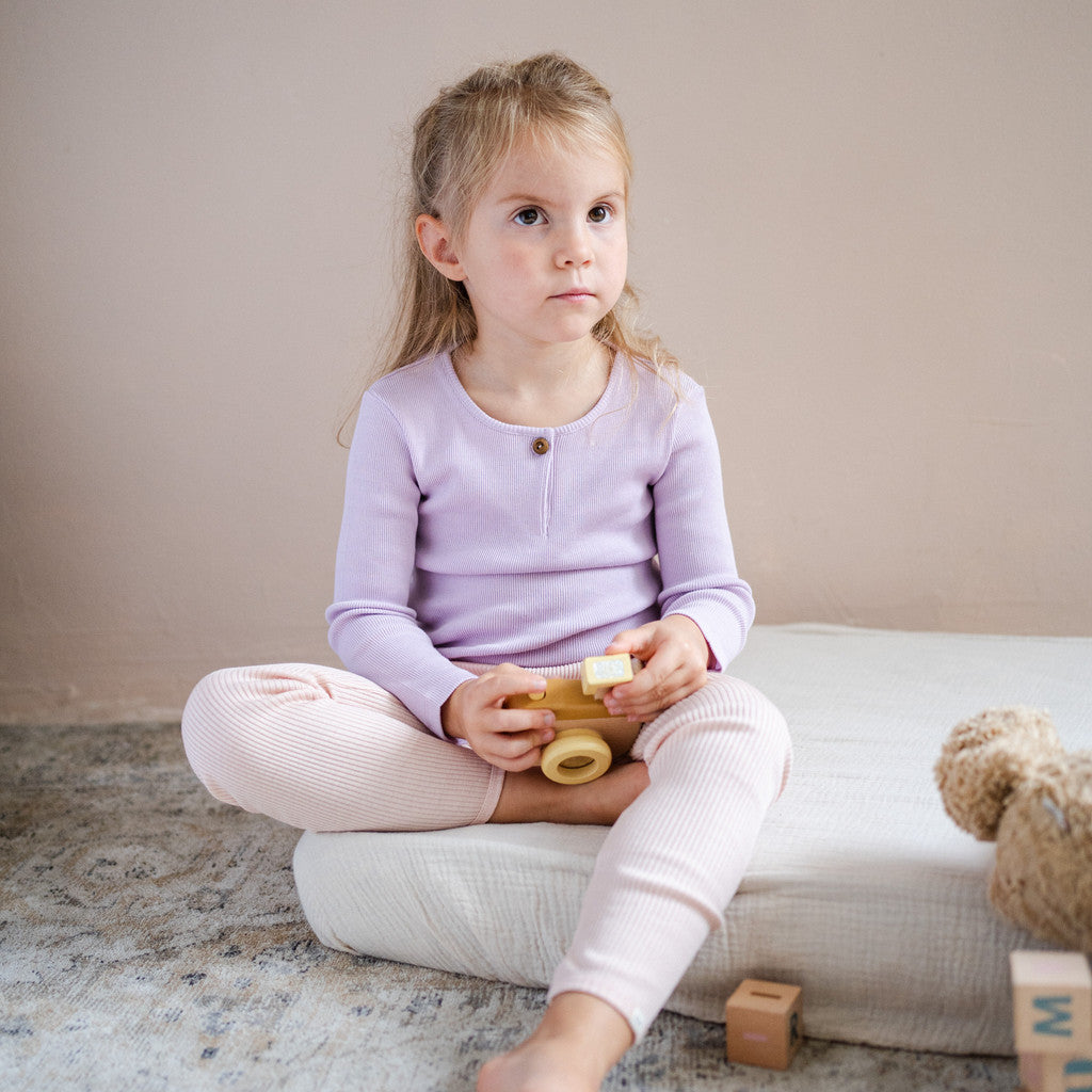 minimalisma Fantacy - Children's organic cotton long sleeve top Blouse for kids Lilac