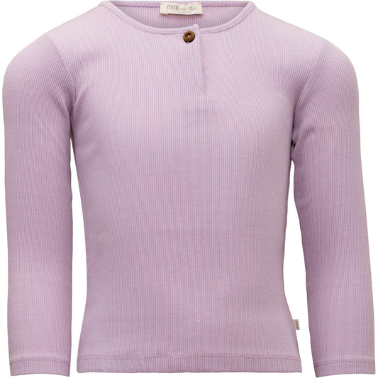 minimalisma Fantacy - Children's organic cotton long sleeve top Blouse for kids Lilac