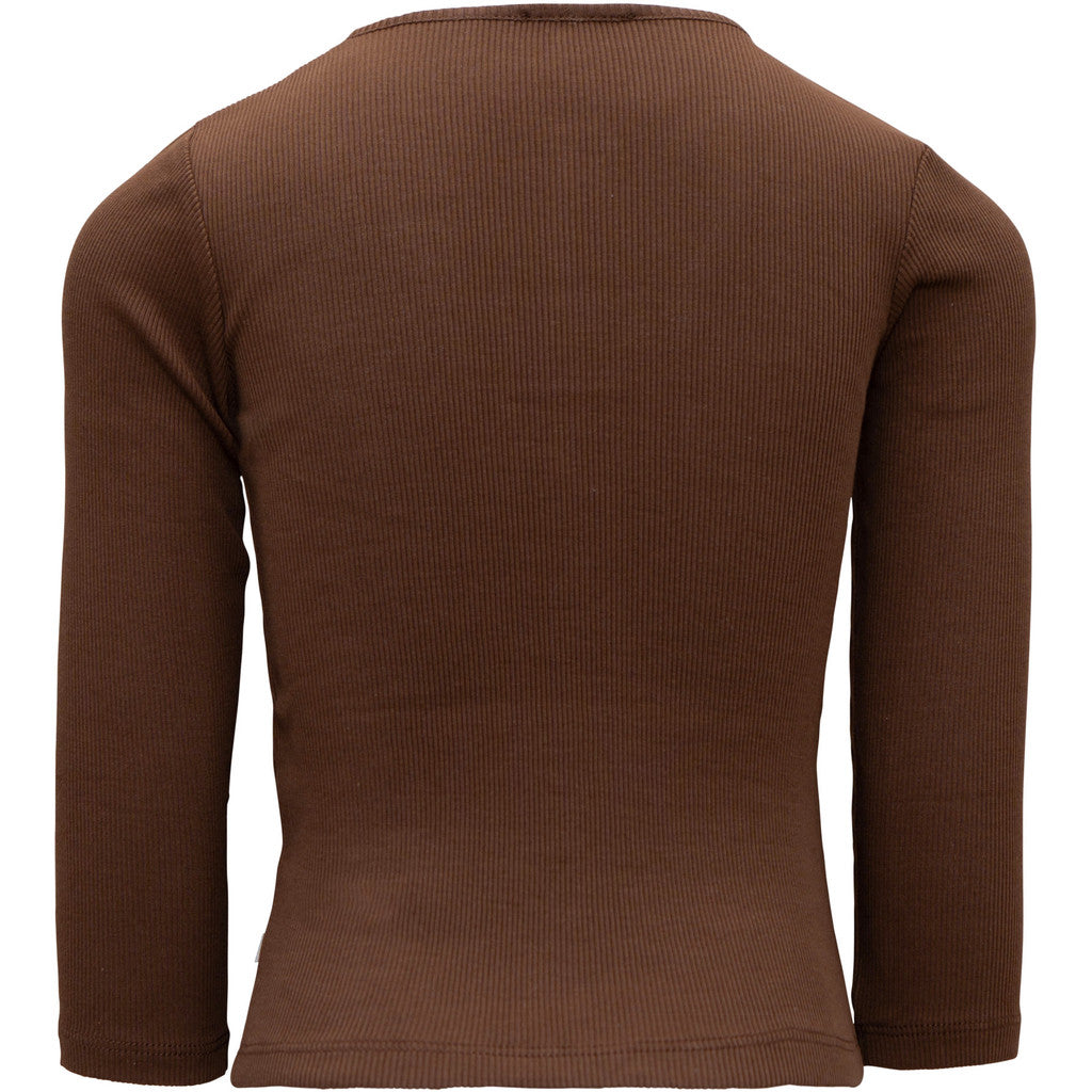 minimalisma Fantacy - Children's organic cotton long sleeve top Blouse for kids Truffle