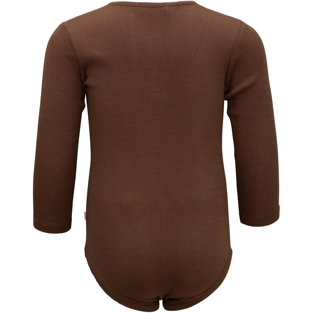 minimalisma Fun - Baby organic cotton long sleeve bodysuit Body Truffle
