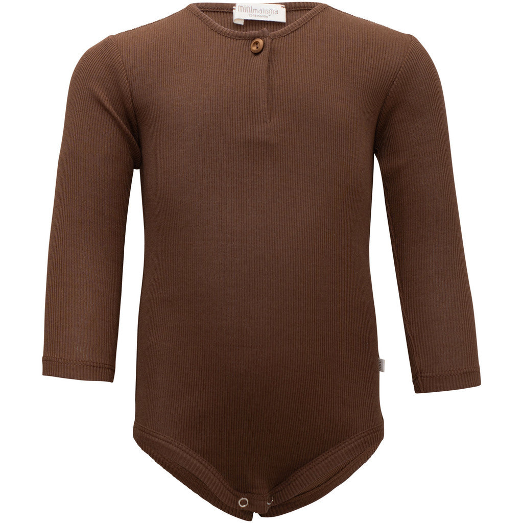 minimalisma Fun - Baby organic cotton long sleeve bodysuit Body Truffle