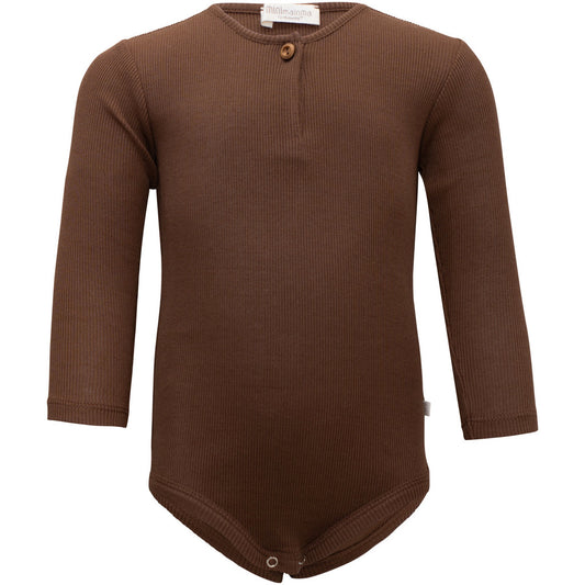 minimalisma Fun - Baby organic cotton long sleeve bodysuit Body Truffle