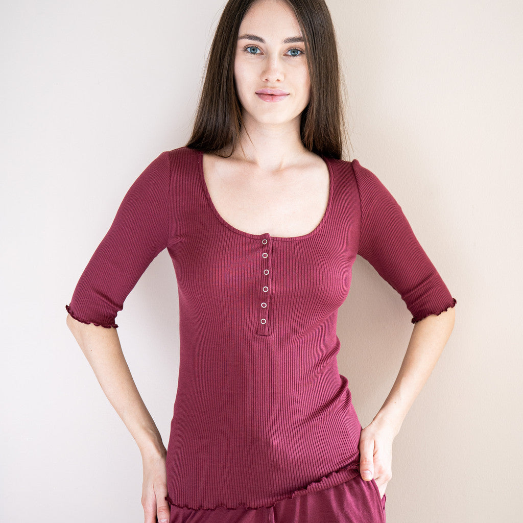 minimalisma Gaia Blouse for women Pomegranate