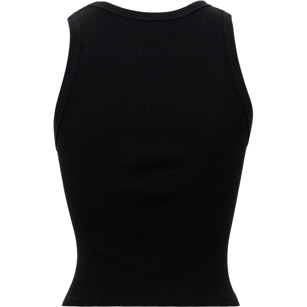 minimalisma Geni - cropped silk top for women Blouse for women Black