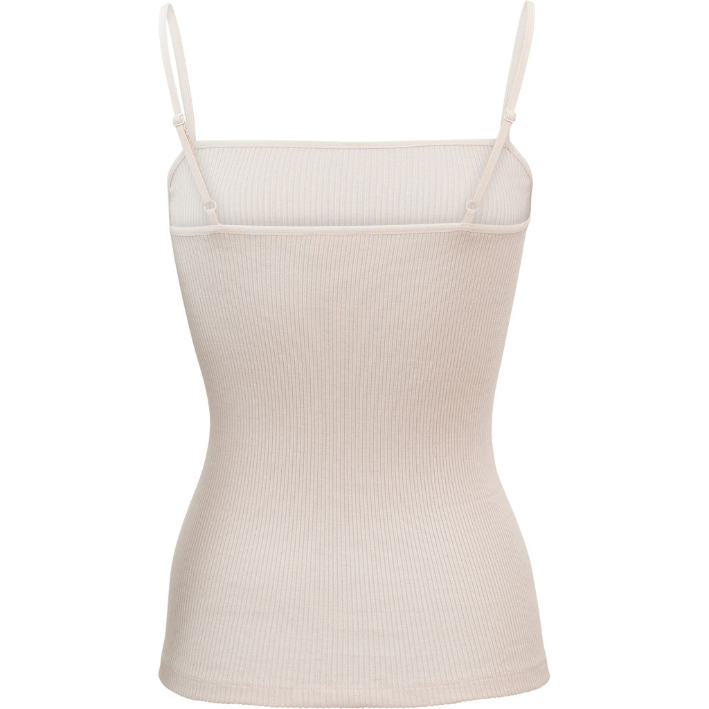 minimalisma Gentle - Women's silk strap top Blouse for women Ecru