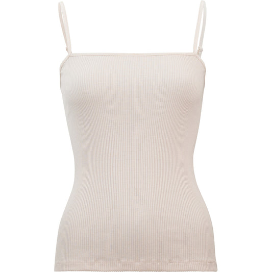 minimalisma Gentle - Women's silk strap top Blouse for women Ecru
