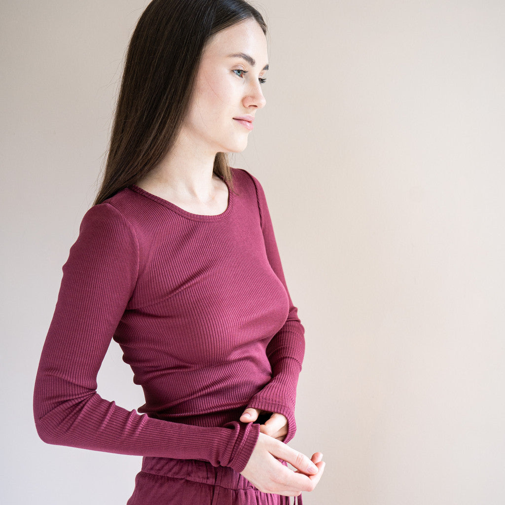 minimalisma Gerda Blouse for women Pomegranate