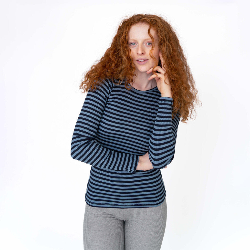 minimalisma Gerda Blouse for women Steel Stripes