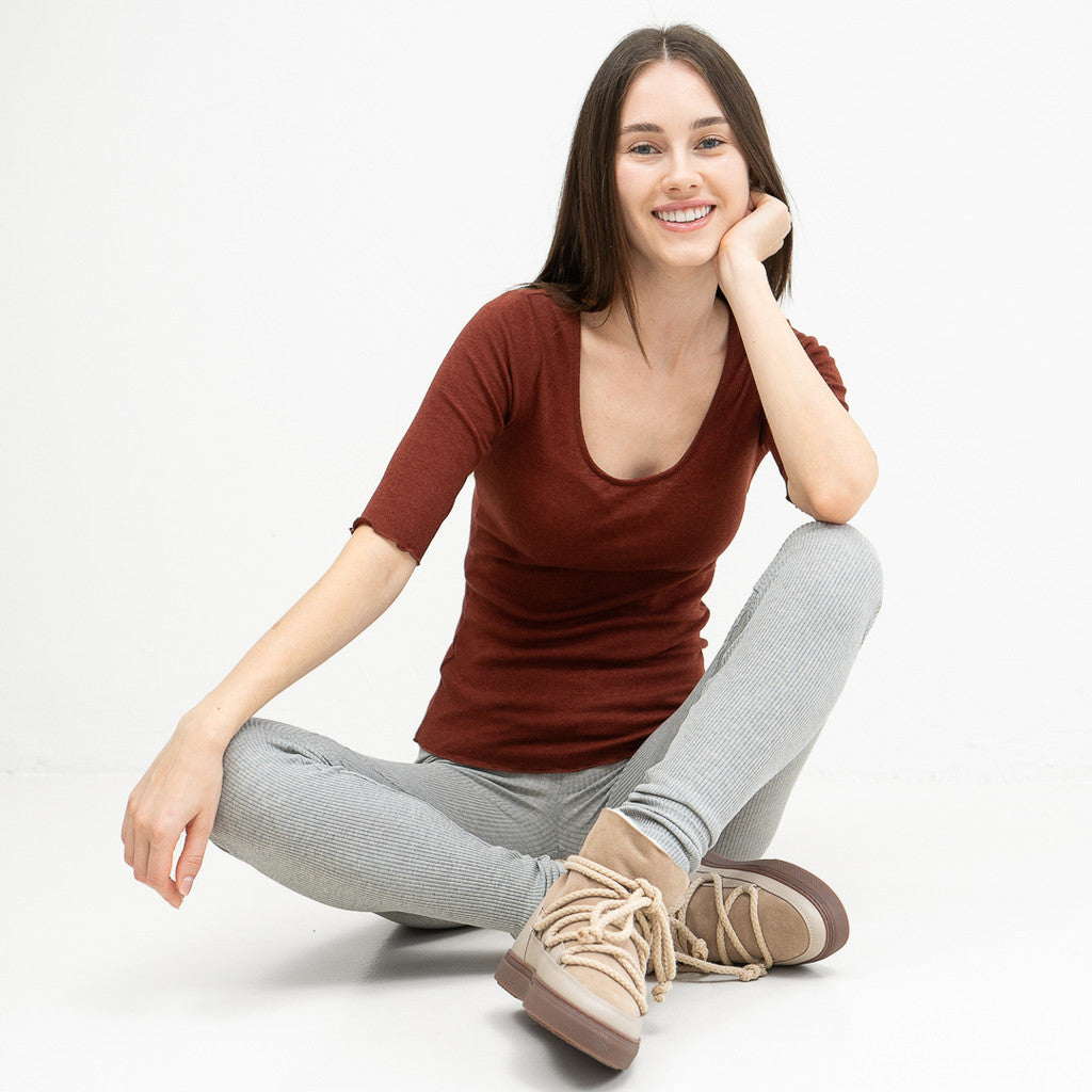 minimalisma Greater Leggings / pants for women Grey Melange