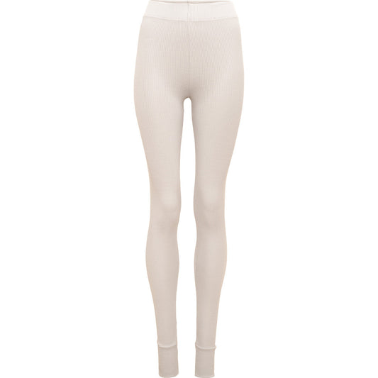 minimalisma Greater - Women's silk leggings Leggings / pants for women Ecru