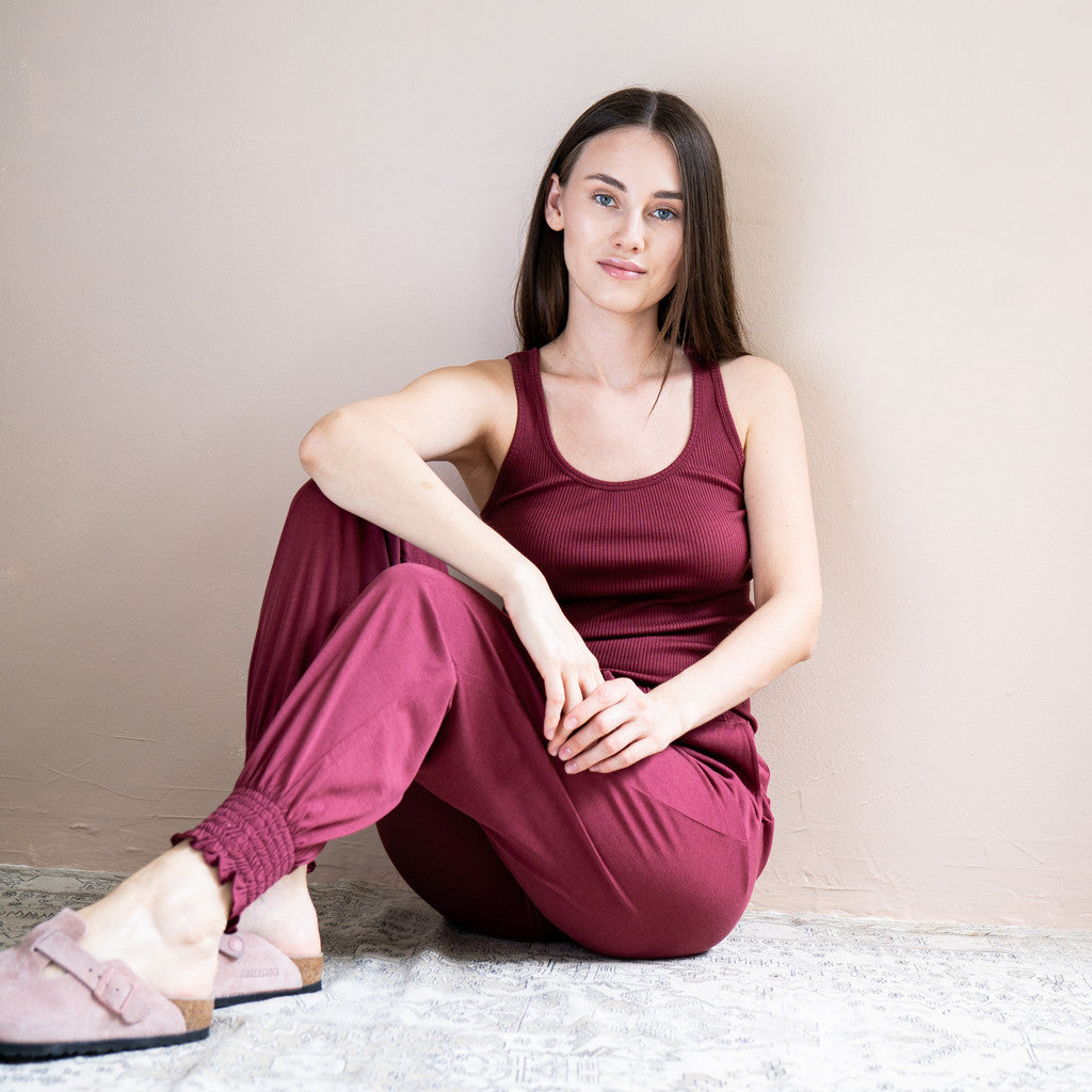 minimalisma Gudrun Blouse for women Pomegranate