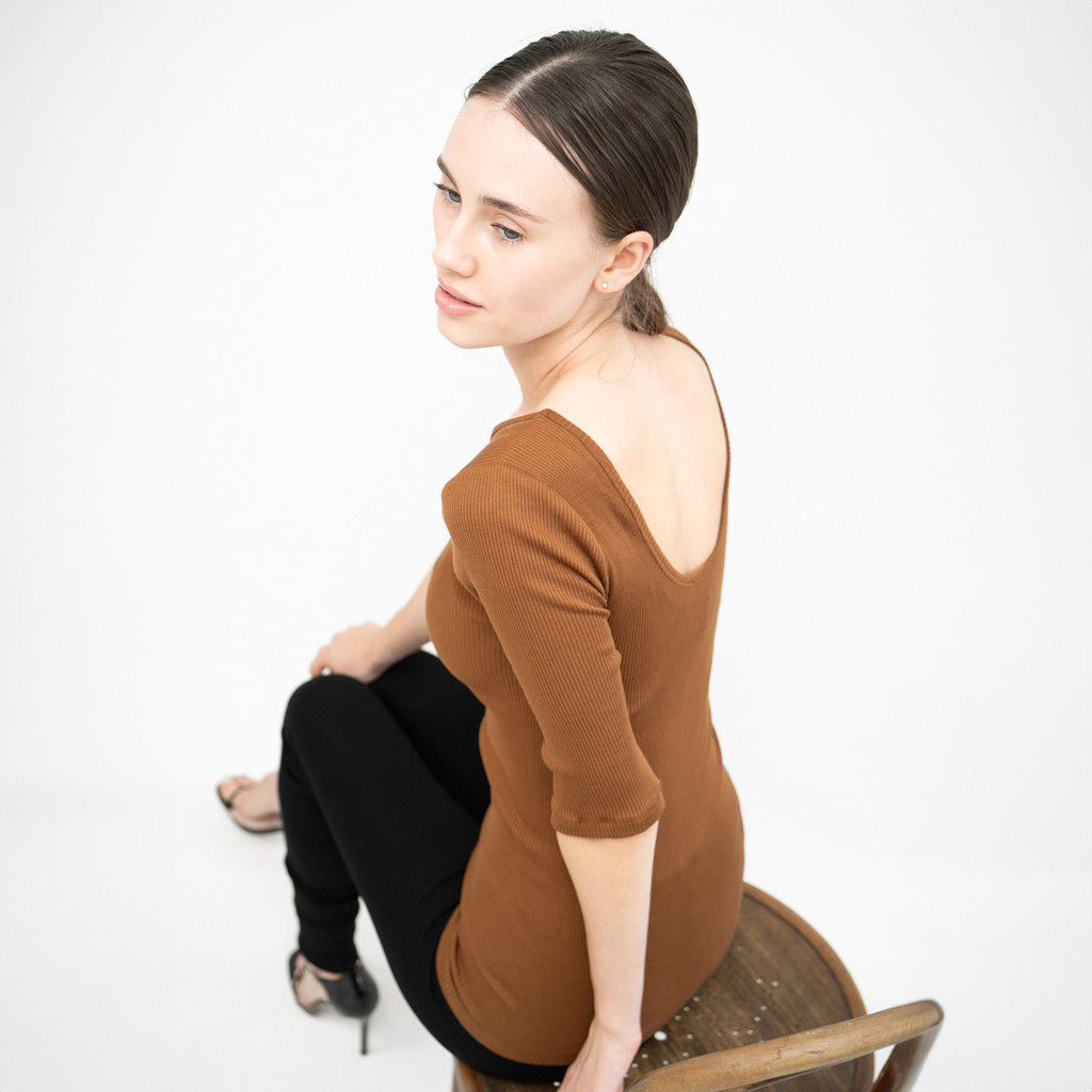 minimalisma Gym Blouse for women Chocolate