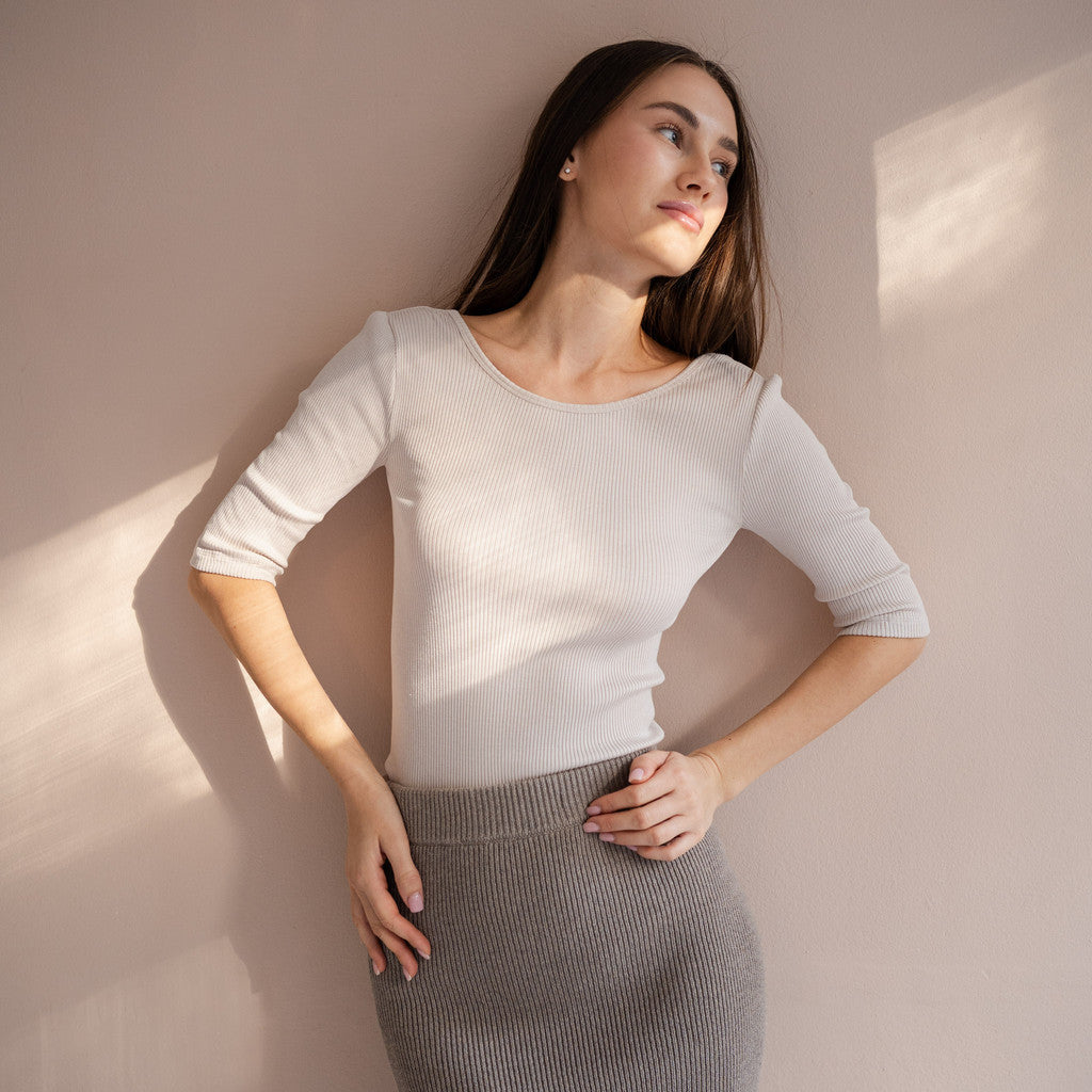 minimalisma Gym Blouse for women Ecru