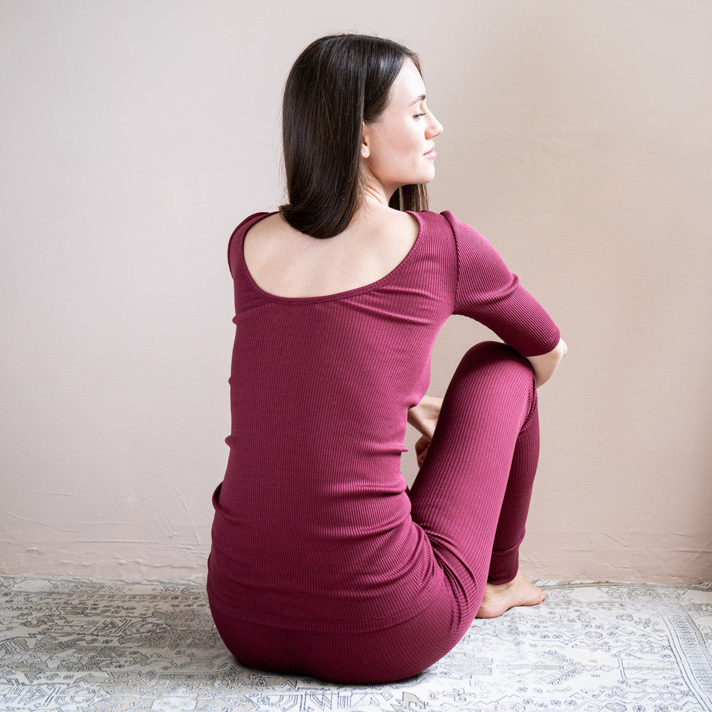 minimalisma Gym Blouse for women Pomegranate