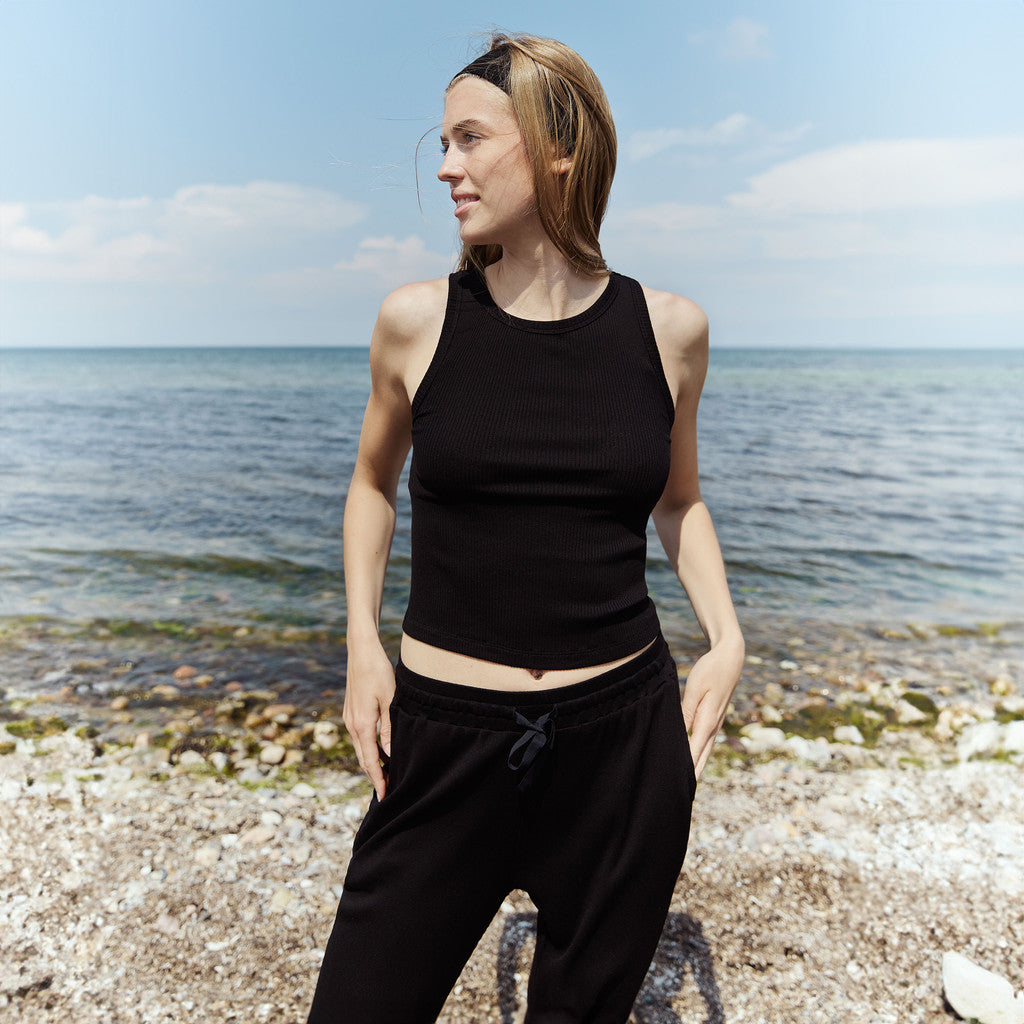 minimalisma Hairloom - silk pants for women Leggings / pants for women Black