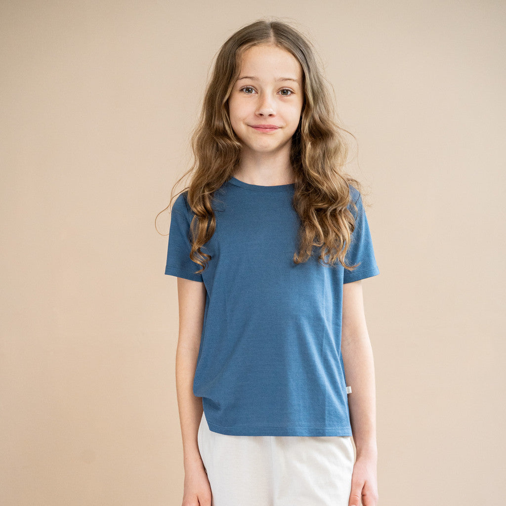 minimalisma Havanna 6-12Y Blouse for kids Fjord Blue