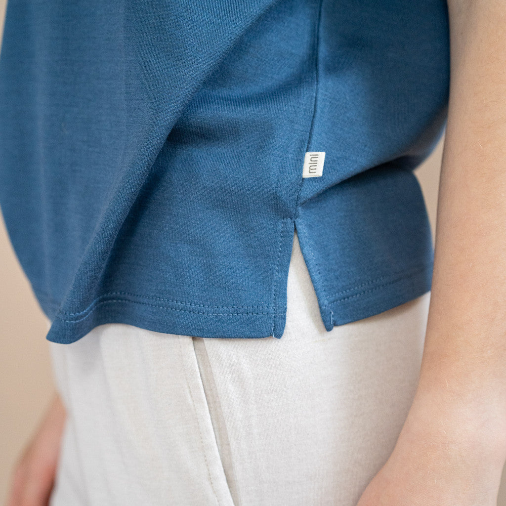 minimalisma Havanna 6-12Y Blouse for kids Fjord Blue