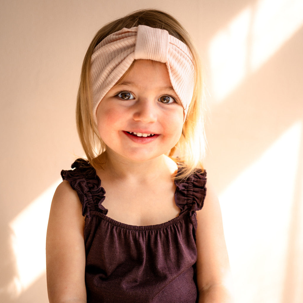 minimalisma Hello 2-6Y - Children's silk sleeveless top Blouse for kids Cacao