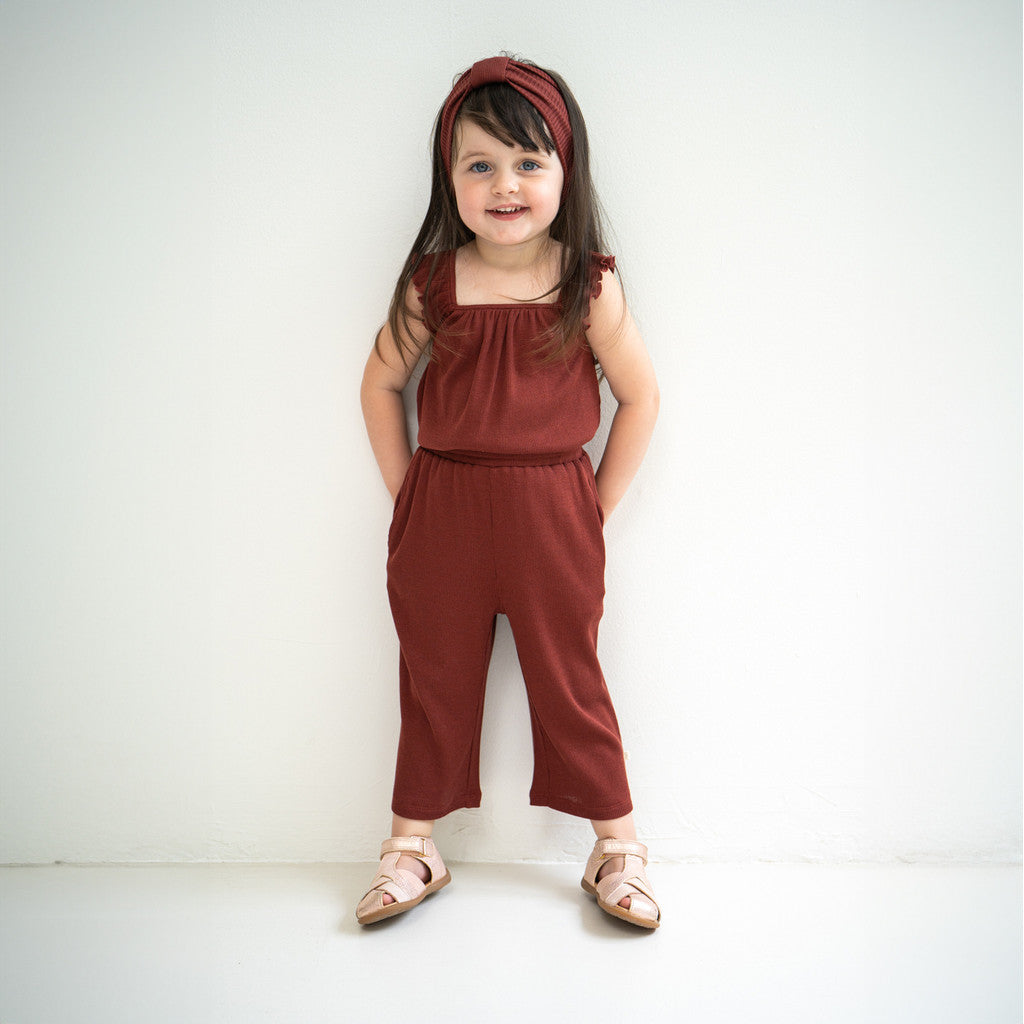 minimalisma Hi cropped silk pants for little girls Leggings / pants for kids Hibiscus