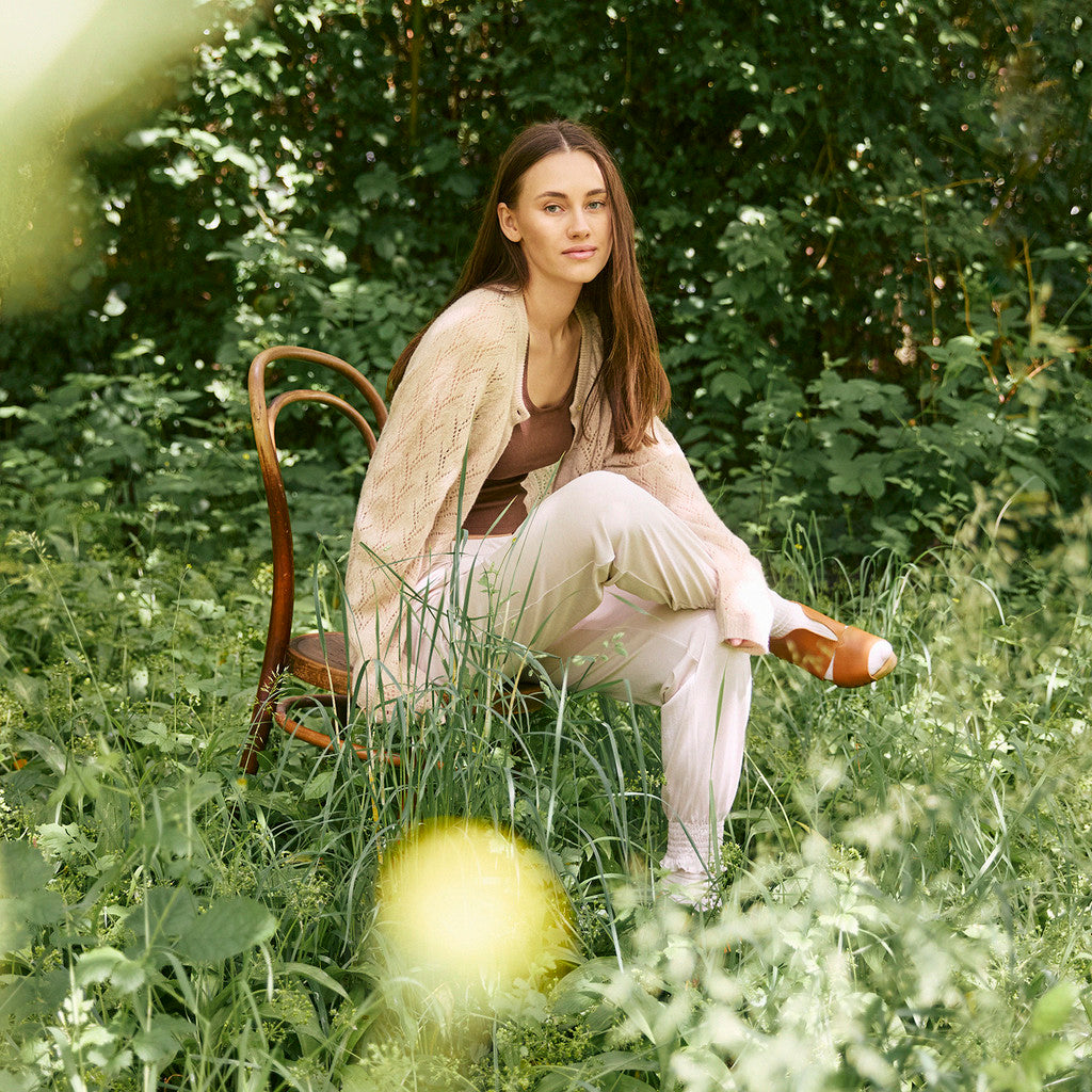 minimalisma Hortensia Leggings / pants for women Ecru