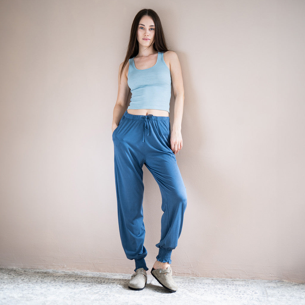 minimalisma Hortensia Leggings / pants for women Fjord Blue