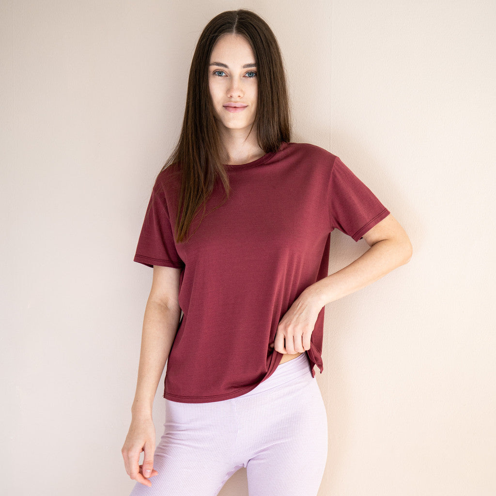 minimalisma Hyacinth Blouse for women Pomegranate